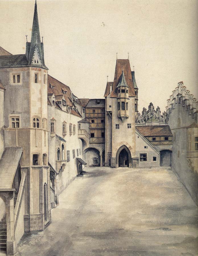 Albrecht Durer The Courtyard of the Former Castle in innsbruck